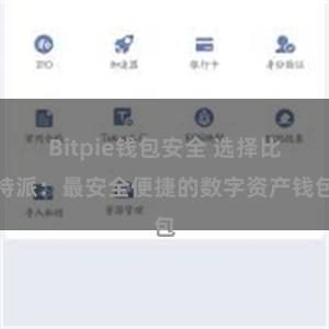 Bitpie钱包安全 选择比特派：最安全便捷的数字资产钱包